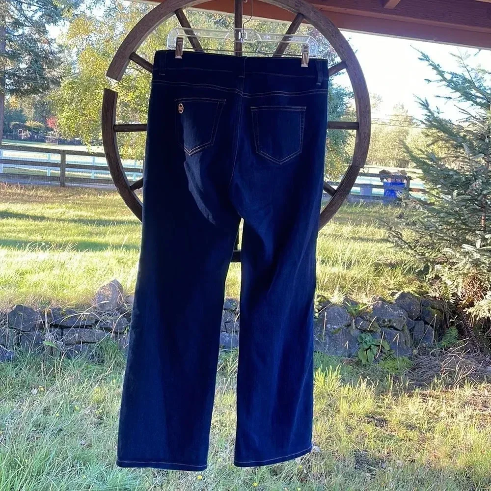 Michael Kors woman’s dark blue jeans. They are a size 10